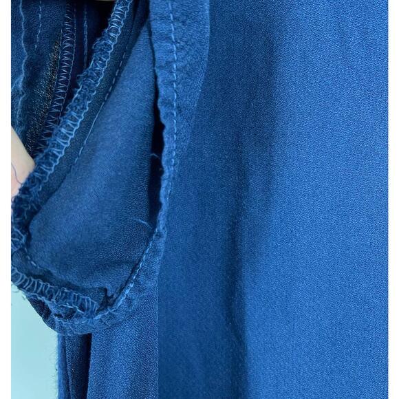 Splendid Blue Shirt Dress Women's Size Small Short Sleeves - Picture 8 of 9